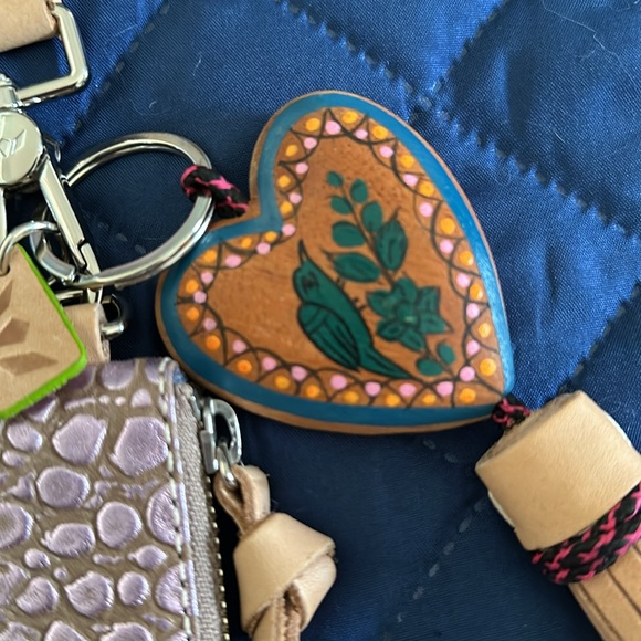 NWOT- Consuela Genuine Leather Wristlet with Tassel Keychain - Picture 2 of 9